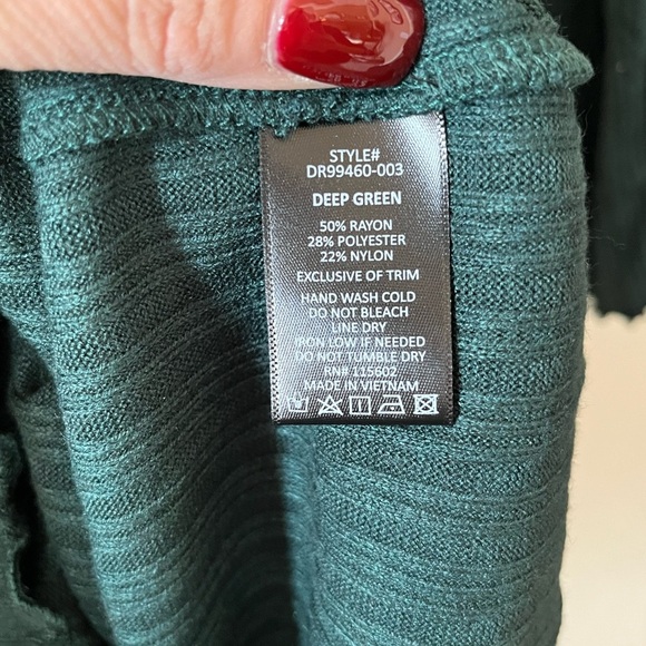 NWT Lush Brand Stretchy Bodycon Dress Long Sleeve Women’s Size Large - Picture 9 of 14